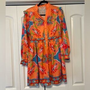 Orange floral Boutique Dress